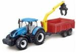 Bburago New Holland T7.315 traktor pótkocsival , BB1831657 (BB1831657)