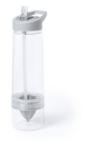 EVERESTUS Sticla cu storcator si pai incorporat, 780 ml, ø75×265 mm, Everestus, 20FEB8423, Plastic, Gri, saculet inclus (EVE10-AP781665-77)