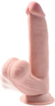 Pipedream King Cock Plus 8" Triple Density Cock with Swinging Balls Skin Dildo