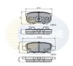 COMLINE Set placute frana, frana disc MITSUBISHI OUTLANDER I (CU) (2001 - 2006) COMLINE CBP31290