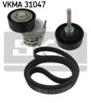 SKF Set curea transmisie cu caneluri VW SCIROCCO (137, 138) (2008 - 2016) SKF VKMA 31047