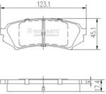 NIPPARTS Set placute frana, frana disc TOYOTA LAND CRUISER AMAZON (FZJ1, UZJ1) (1998 - 2007) NIPPARTS J3612022