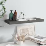 vidaXL Raft de perete suspendat, gri extralucios, 60x23, 5x3, 8 cm, MDF (323790) Raft