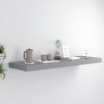 vidaXL Raft de perete suspendat, gri, 80x23, 5x3, 8 cm, MDF (323856) Raft
