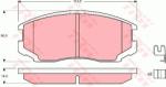 TRW set placute frana, frana disc TRW COTEC GDB3214 (GDB3214)