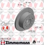 ZIMMERMANN Disc frana ZIMMERMANN COAT Z 230.2375. 20 (230.2375.20)