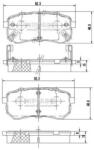 NIPPARTS set placute frana, frana disc NIPPARTS J3610307 (J3610307)
