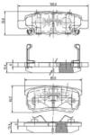 NIPPARTS set placute frana, frana disc NIPPARTS N3615015 (N3615015)