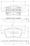 NIPPARTS set placute frana, frana disc NIPPARTS J3611045 (J3611045)
