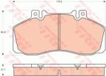 TRW set placute frana, frana disc TRW GDB1695 (GDB1695) - automobilus