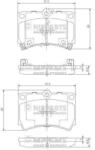 NIPPARTS set placute frana, frana disc NIPPARTS J3603036 (J3603036)