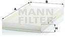 Mann-filter Filtru, aer habitaclu MANN-FILTER CU 5096 (CU 5096)