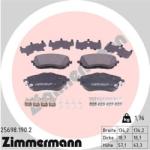 ZIMMERMANN set placute frana, frana disc ZIMMERMANN 25698.190. 2 (25698.190.2)