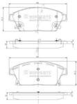 NIPPARTS set placute frana, frana disc NIPPARTS N3600915 (N3600915)