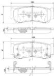 NIPPARTS set placute frana, frana disc NIPPARTS J3610517 (J3610517)