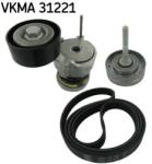 SKF Set curea transmisie cu caneluri SKF VKMA 31221 (VKMA 31221) - automobilus