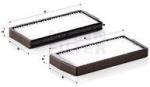 Mann-filter Filtru, aer habitaclu MANN-FILTER CU 24 000-2 (CU 24 000-2) - automobilus