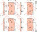 TRW set placute frana, frana disc TRW GDB1888 (GDB1888) - automobilus