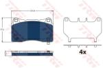 TRW set placute frana, frana disc TRW ELECTRIC BLUE GDB2198BTE (GDB2198BTE)