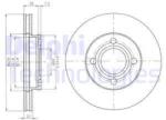 DELPHI Disc frana DELPHI BG2272 (BG2272) - automobilus
