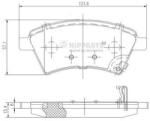NIPPARTS set placute frana, frana disc NIPPARTS J3608028 (J3608028)