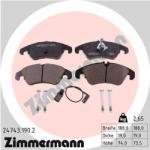 ZIMMERMANN set placute frana, frana disc ZIMMERMANN 24743.190. 2