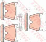 TRW set placute frana, frana disc TRW COTEC GDB1688 (GDB1688)