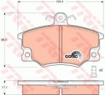 TRW set placute frana, frana disc TRW COTEC GDB458 (GDB458)