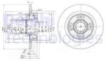 DELPHI Disc frana DELPHI BG3570 (BG3570) - automobilus