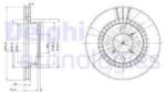 DELPHI Disc frana DELPHI BG3160 (BG3160)