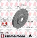 ZIMMERMANN Disc frana ZIMMERMANN 600.3221. 52 - automobilus