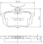 NIPPARTS set placute frana, frana disc NIPPARTS J3615012 (J3615012)