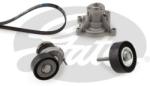 GATES Pompa apa + Set curea transmisie cu caneluri GATES Micro-V® KP76PK1735 (KP76PK1735)