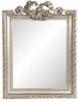 Clayre & Eef Ezüstös fakeretes tükör masnis, 25x2x34cm