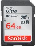 SanDisk SDXC Ultra 64GB C10/UHS-I SDSDUN4-064G-GN6IN/186497/MSMSU64GUL120