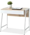 VOX bútor NORS fiókos íróasztal, sonoma tölgy-fehér