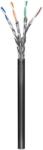 Goobay Rola cablu de retea RJ45 exterior S/FTP (PiMF) cat. 6 100m Negru, Goobay G77624 (G77624)