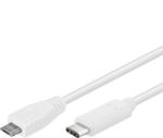  Cablu USB 2.0-C la micro USB-B T-T 0.6m Alb, ku31cb06w (KU31CB06W)
