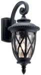 Kichler Aplică de exterior Cove M, finisaj negru, sticlă cu bule, H: 47, 8cm, IP44, 1x100W-E27, KL-ADMIRALS-COVE-M (KL-ADMIRALS-COVE-M)