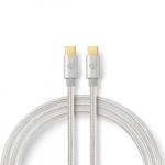 Nedis Cablu de date si incarcare USB 2.0-C la USB-C 5A/100W T-T 1m, Nedis CCTB60800AL10* (CCTB60800AL10)