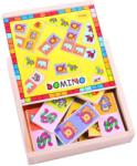 Bigjigs Детско дървено домино Bigjigs - Животните в Саваната (BJ529)