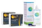 Lenjoy Lenjoy Monthly Day & Night (12 lentile) + Solunate Multi-Purpose 400 ml cu suport - Lunar