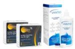 Lenjoy Lenjoy Monthly Day & Night (12 lentile) + Vantio Multi-Purpose 360 ml cu suport - Lunar