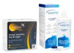 Lenjoy Lenjoy Monthly Day & Night (6 lentile) + Vantio Multi-Purpose 360 ml cu suport - Lunar