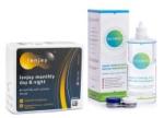 Lenjoy Lenjoy Monthly Day & Night (6 lentile) + Solunate Multi-Purpose 400 ml cu suport - Lunar