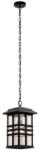Kichler Pendul exterior Beacon Square, finisaj bronz, sticlă ondulata, H: 140cm, IP44, 1x40W-E27, KL-BEACON-SQUARE8-OZ (KL-BEACON-SQUARE8-OZ)
