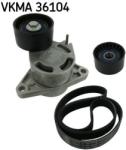 SKF Set curea transmisie cu caneluri SKF VKMA 36104 (VKMA 36104) - automobilus
