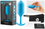 b-Vibe Snug Plug 3 - dupla golyós butt plug (180g) - kék - shop