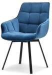 Vox bútor ARUBA steppelt, karfás forgószék, gránátkék velvet