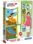 Clementoni Aranyos állatkák fali mérce puzzle 30 db-os (20329)